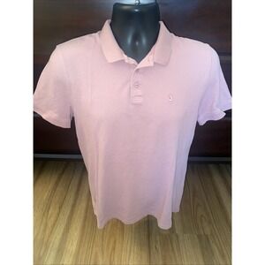 John Varvatos Mauve Cotton Polo Shirt Mens Size Medium Short Sleeve